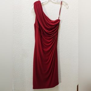 One shoulder cocktail dress